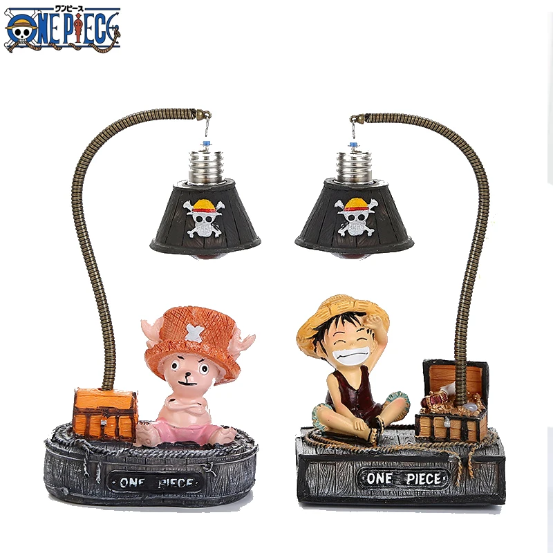 New One Piece Luffy Chopper Cartoon Anime Night Light Kawaii Fashion Desktop Decoration Bedroom Atmosphere Light Children\'s Toys