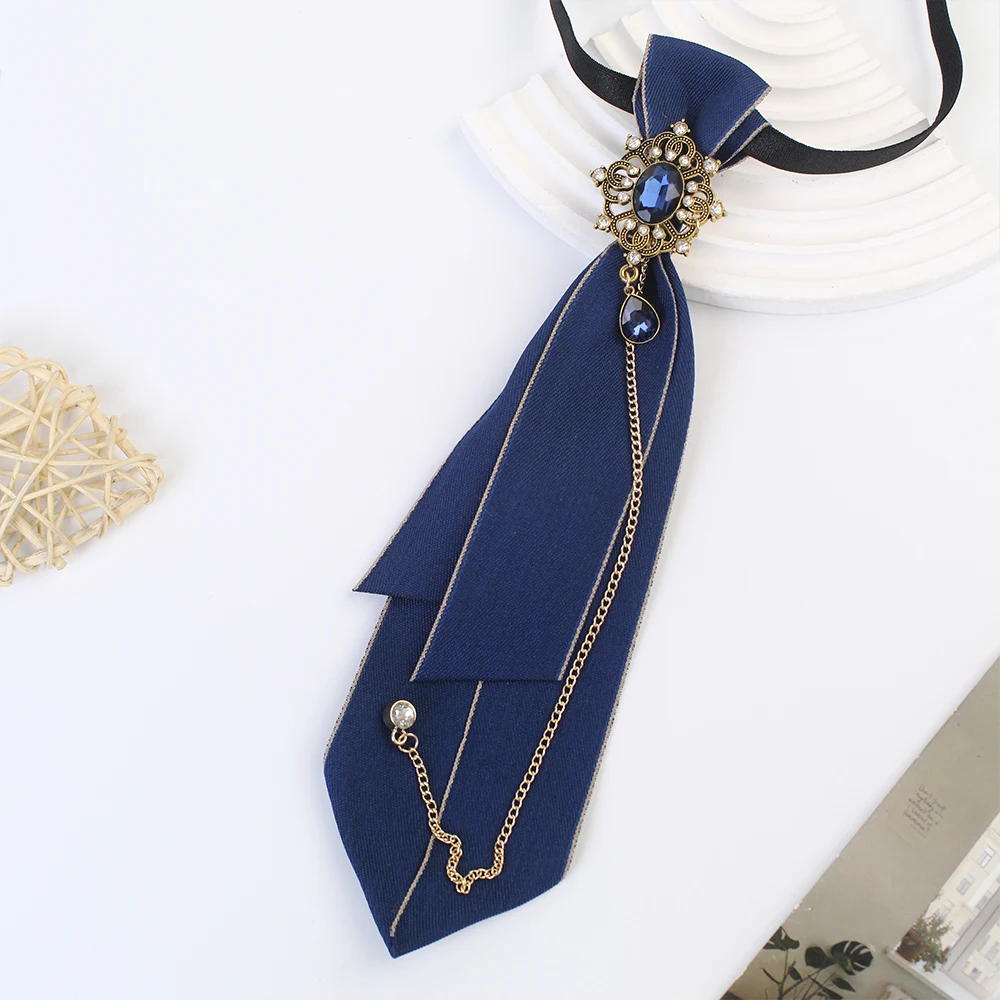 A Pair of Handmade Polyester Webbing with Contrasting Edges and Alloy Dotted Diamonds, Casual Style Women's Fashion Ties, Suitable for Party Outings and Other Clothing Matchinginging - Image 4