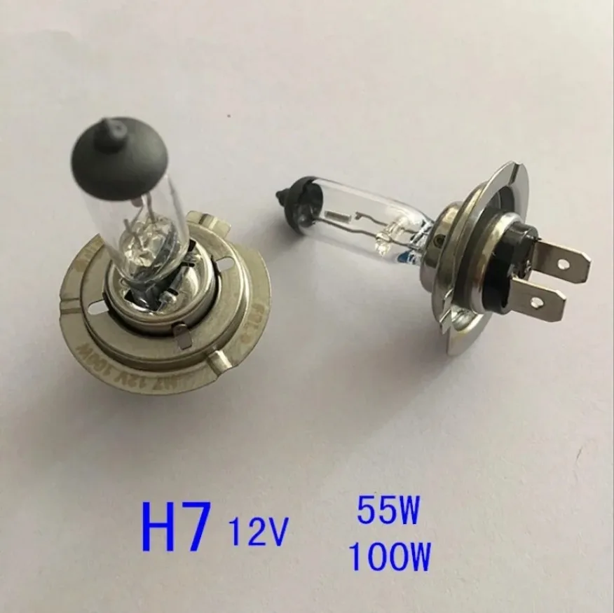 H7 55W 12V Halogen Lamps Car Lights Super  Fog Lamp Headlight Bulb Car Lighting Quartz Glass Off Road Auto Bulb Xenon 1SET