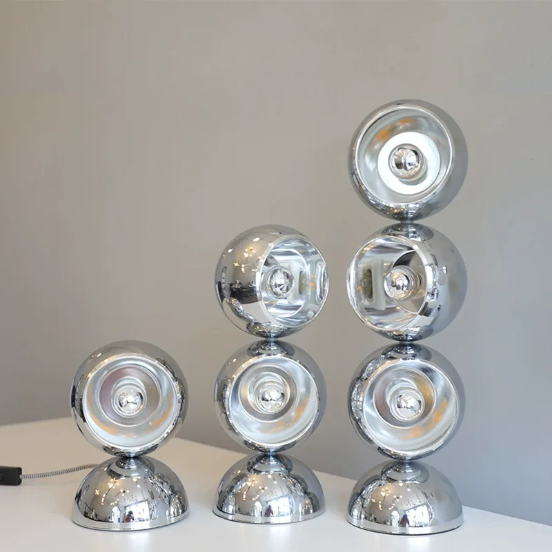تصميم المنزل مصباح أرضي Led غرفة المعيشة مكتب فني ضوء الفولاذ المقاوم للصدأ الرجعية كرة مستديرة غرفة نوم الدورية الدائمة ضوء الإنارة