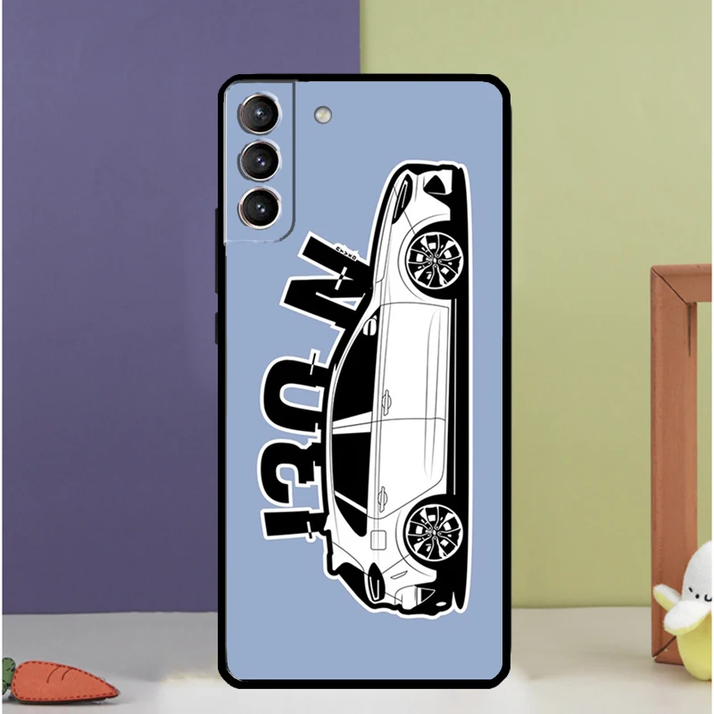 ブルー車 I30N ケース三星銀河 S23 S20 FE S21 FE S22 ウルトラ注 20 S8 S9 S10 注 10 プラスバックカバー