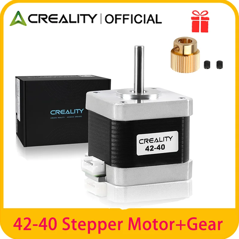 Creality Original 42-40 Stepper Motor X/Y/Z-Axis Stepping Motor with Gear,2 Phase 1A 1.8 Degree 0.4N. M for Ender-3 Max/CR-6 SE