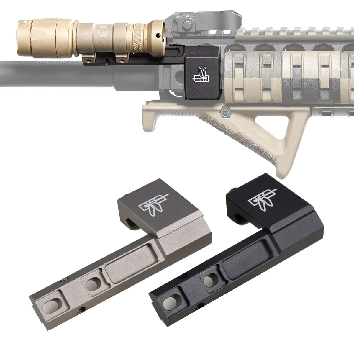 Nocna latarka myśliwska do montażu na przesunięciu dla Surefire M300 M600 M300V taktyczna latarka Scout na szynie Picatinny 20mm