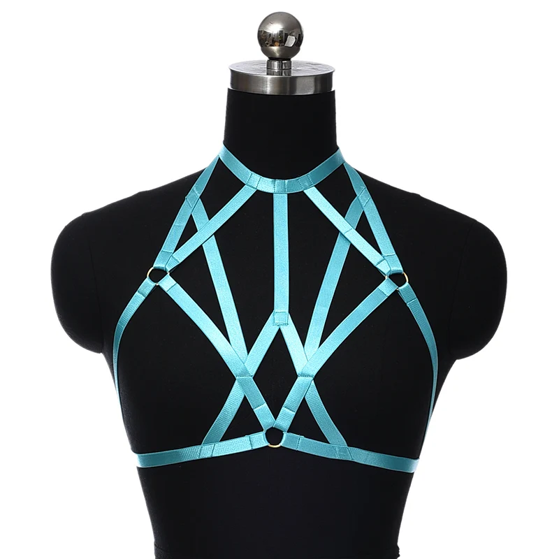 Multicolour ​Gothic Underwear Harness Clothes Accessories Neck Collar Sexy Lingerie Cage Bra Dance Exaggerate Body Harness