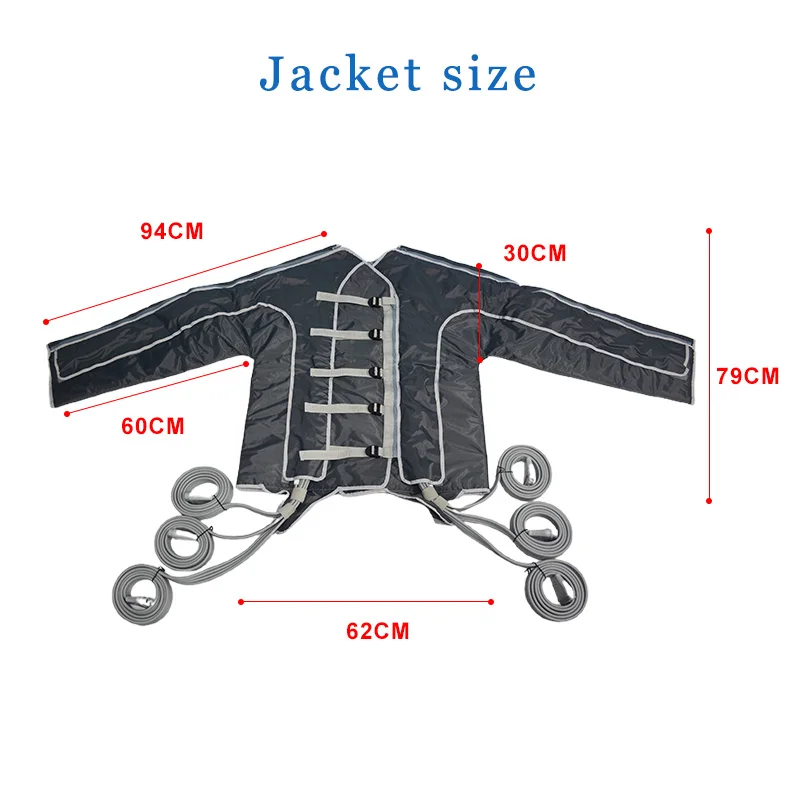 신제품 48 에어백 재킷 및 바지 림프 배수 바디 마사지 에어 압축 회복 부츠 프레소테라피