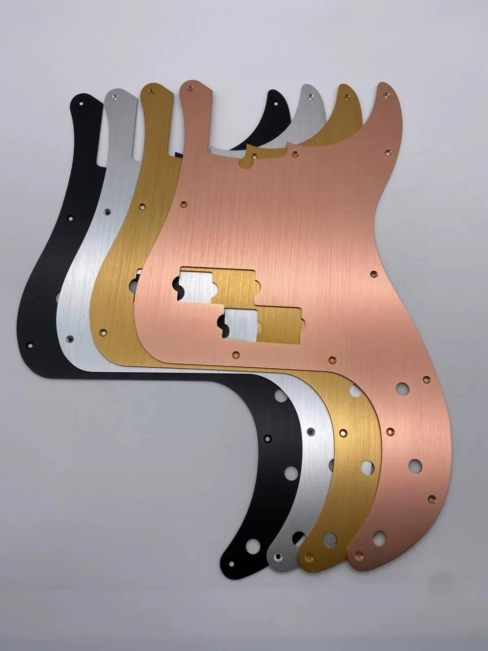Metal Aluminum Alloy Pickguard for PB P Bass Precision Bass Electric Bass Guitar with Control Cavity Cutout