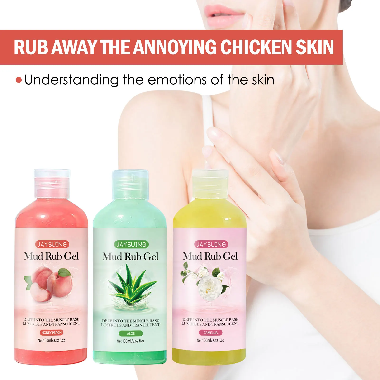 Mud Rubbing Gel Cleansing Exfoliating Remove Body Me-lanin Dead Skin Oil Control Moisturizing Peeling Women Scrub