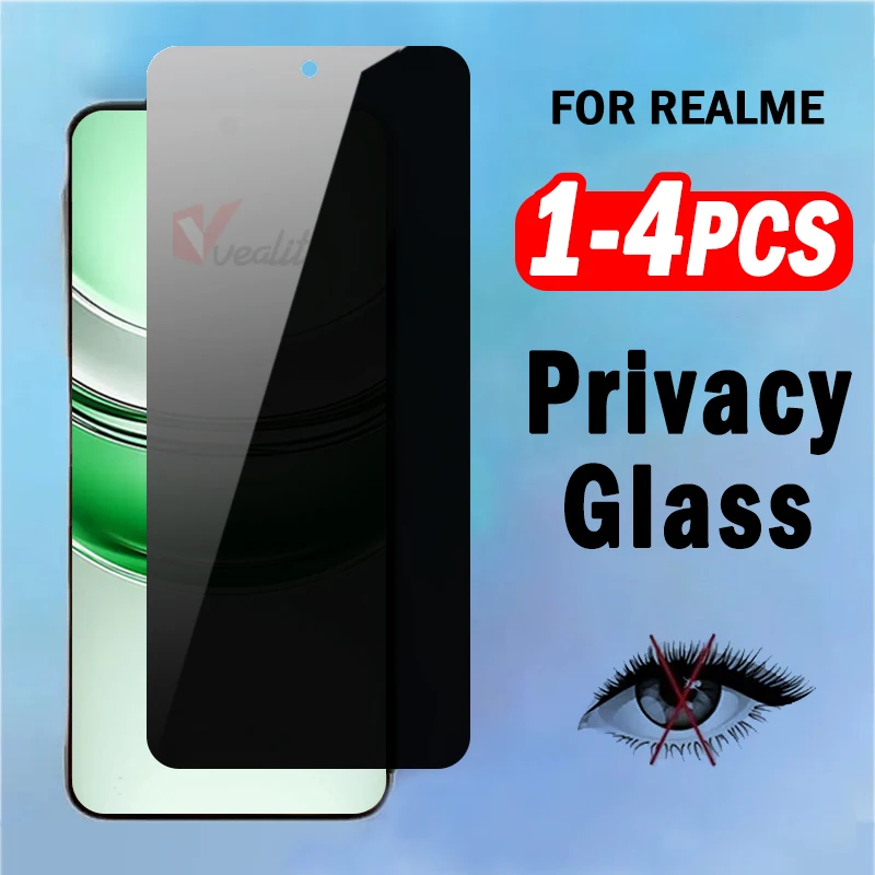 

Privacy Protective Tempered Glass for Realme C75 C73 C71 C67 C65 C63 C61 C55 C53 C51 Note 70T 60X 50 Screen Protectors