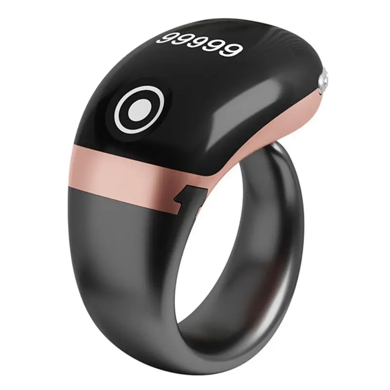 M51K-S7 Pro Electronic Finger Counter With OLED Display 0-99999 Ring Counter Type-C Interface Bluetooth APP Support Control Rose