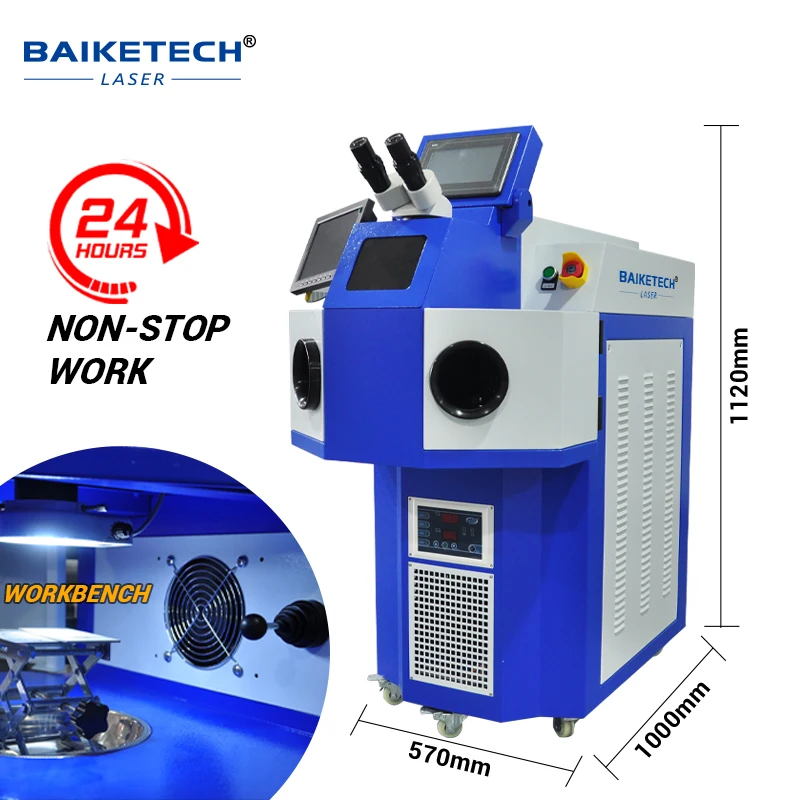 200W kleine spot YAG sieraden laserlasmachine voor goud zilver ketting solderen repareren sieraden machine