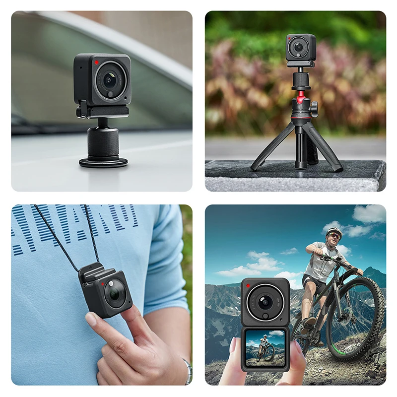 Für DJI Action 2 Split Silikon Fall Staubdicht schutzhülle Anti-scratch Abdeckung Für DJI Action 2 Kamera Zubehör (schwarz)