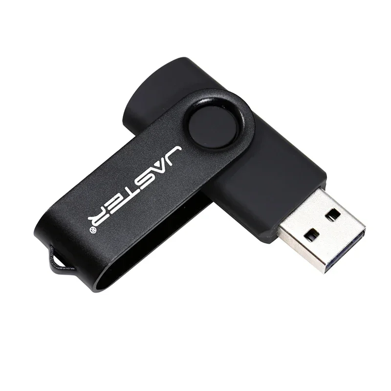 Jaster grátis chaveiro usb flash drive 128gb plástico pen drive 64gb para portátil memória vara 32gb rotativo criativo presente de negócios