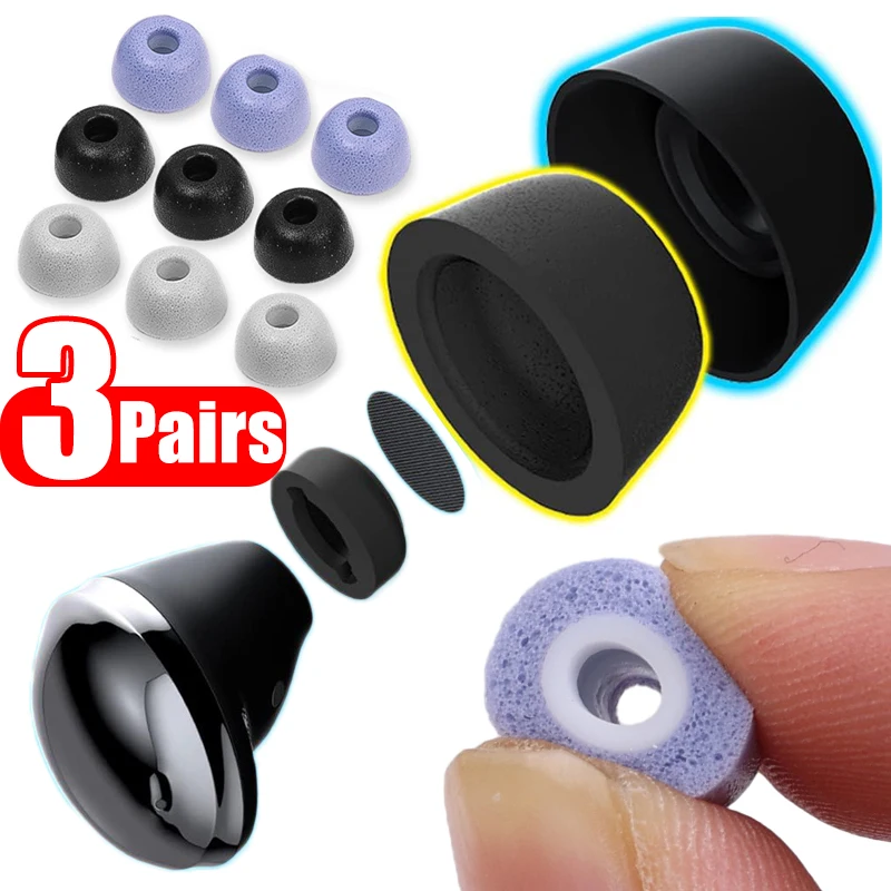 For Samsung Galaxy Buds 2 Pro Eartips Memory Foam Tips Anti Slip Replacement Earbuds EarPlugs Ear Pads Caps Covers Accessories L