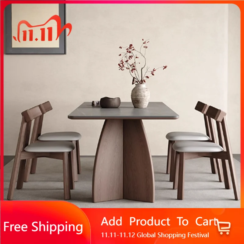 

Кухонный обеденный стол в скандинавском стиле, деревянный стол, стулья для конференций, обеденный стол, современный дизайнерский письменный стол Mesas De Jantar, офисная мебель
