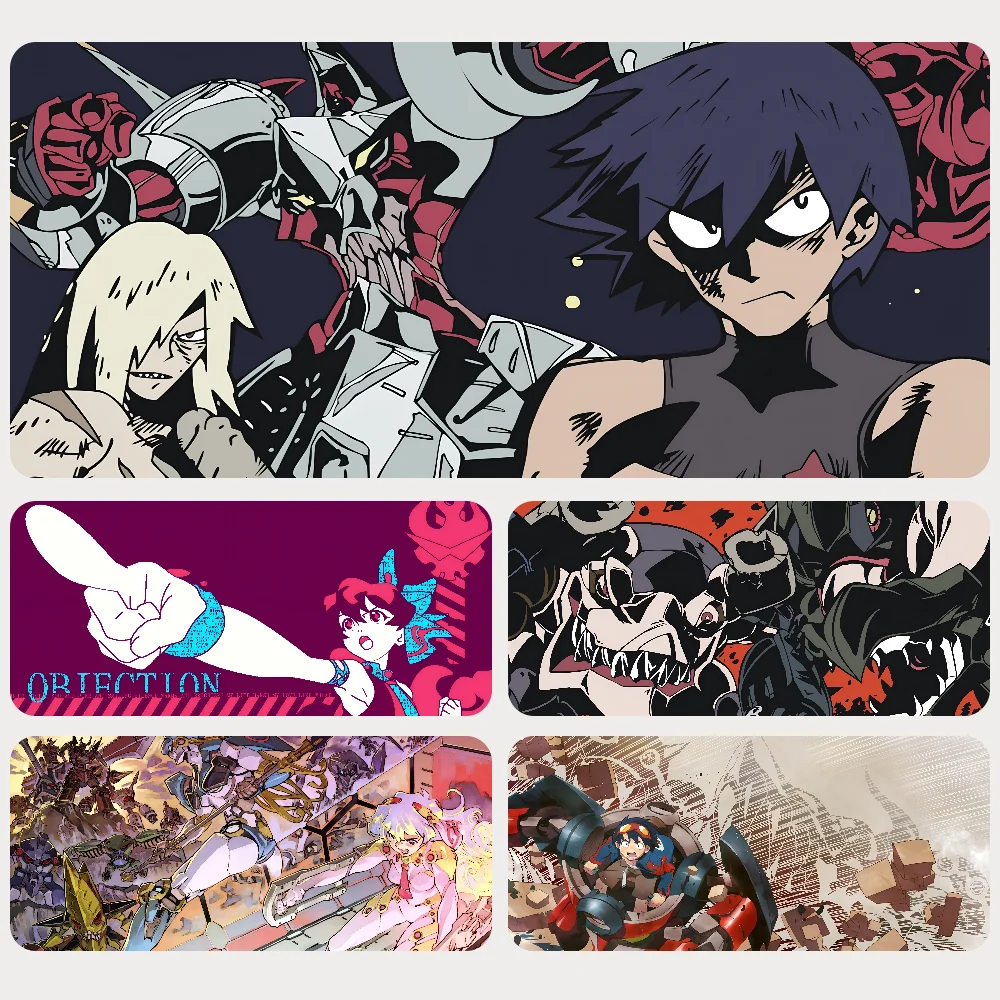 Anime Gurren Lagann Mousepad Mouse Mat Desk Mat With Pad Gaming Accessories Prime Gaming XXL Keyboard Pad Padding Mat