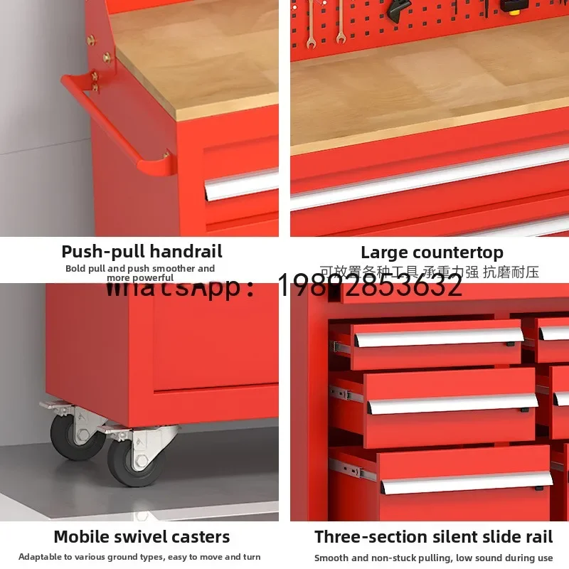 

B1 Heavy Duty Tool Cart Drawer Type Repair Trolley Auto Repair Storage Tool Box Thickened Hardware