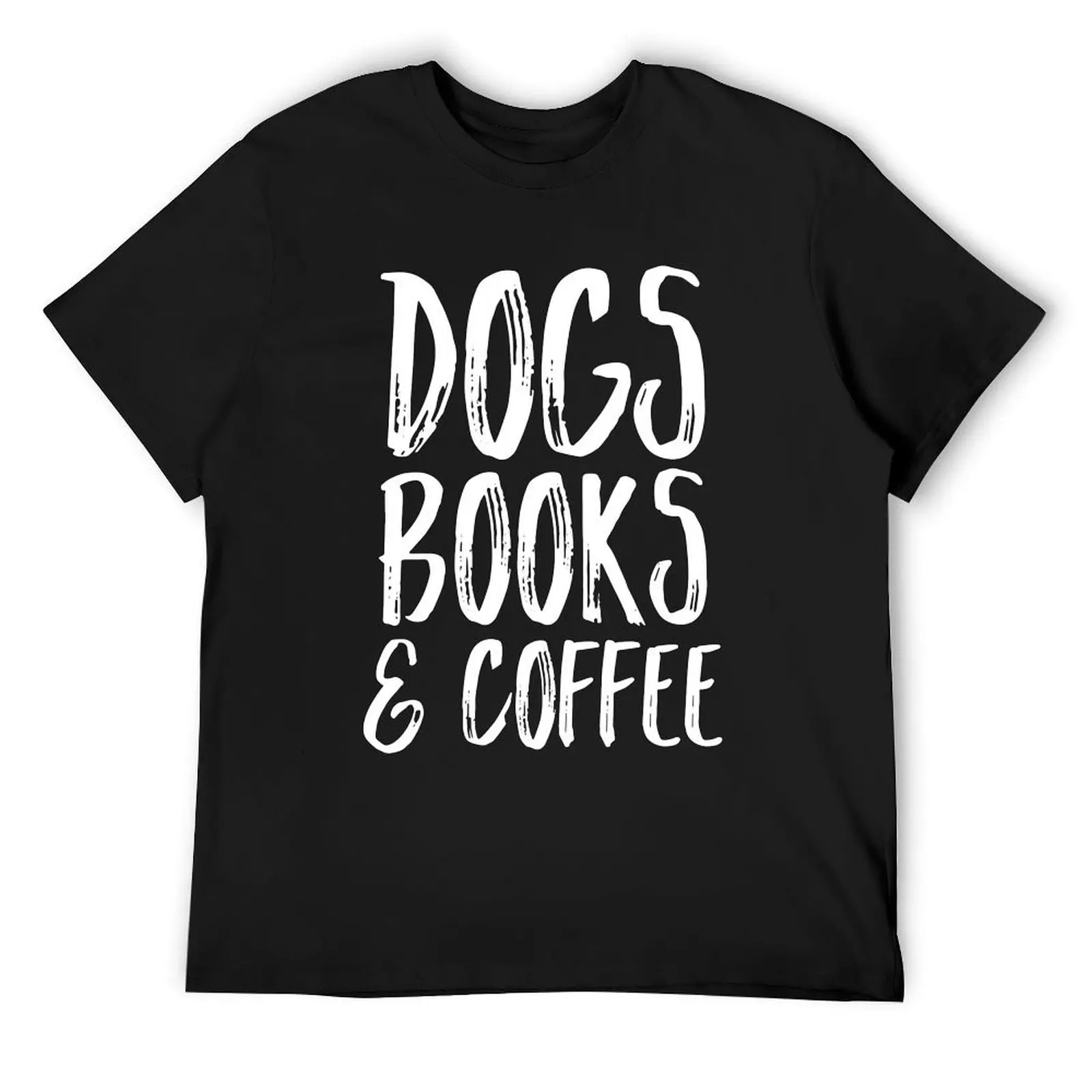 

Dogs Books and Coffee T-Shirt blacks plus sizes basketball graphic tees fitted t shirts for men