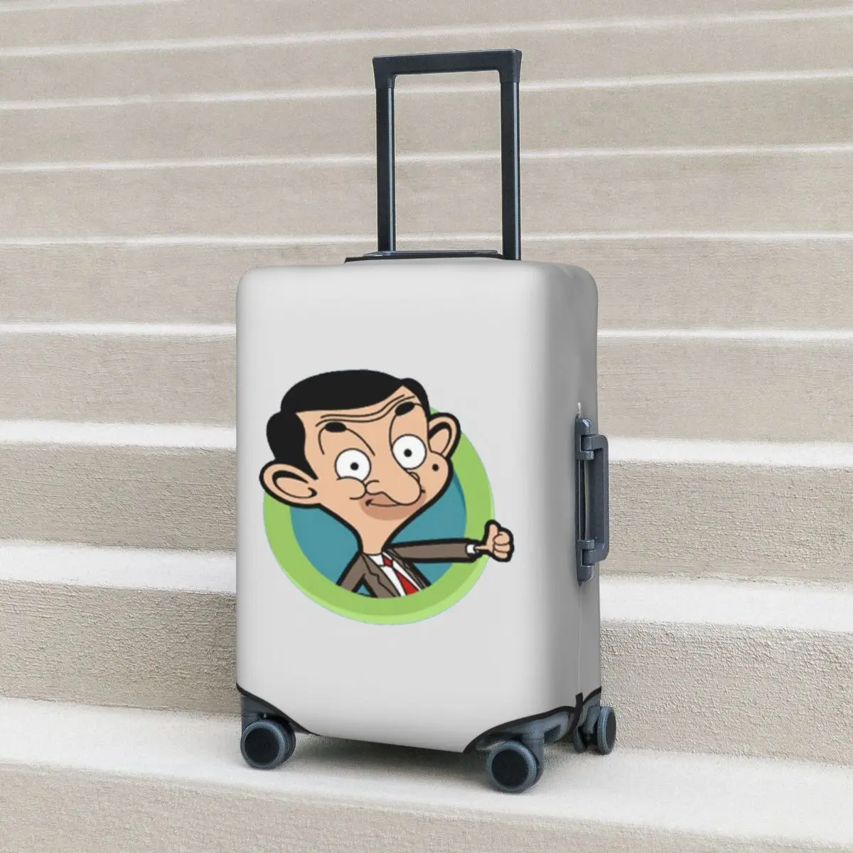 

Mr Bean Suitcase Cover Protection Elastic Trip Luggage Protector Covers for 18-32 Inch