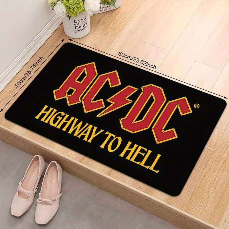 التيار المتناوب/تيار مستمر الطريق السريع إلى الجحيم مدخل الكلمة حصيرة سوداء مقاومة للاستخدام الداخلي والخارجي ترحيب طباعة ترحيب حصيرة |   دعم نونسليب