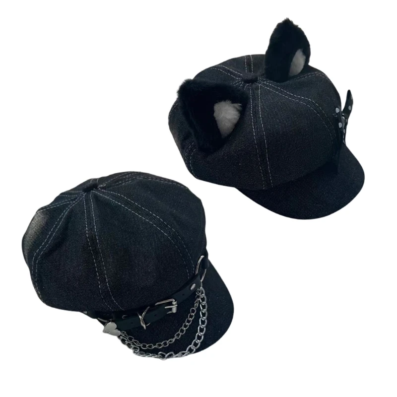 Fashionable Chauffeur Hat Caps Newsboys Hat Girl All Matching Punk Sun Hat Drop Shipping