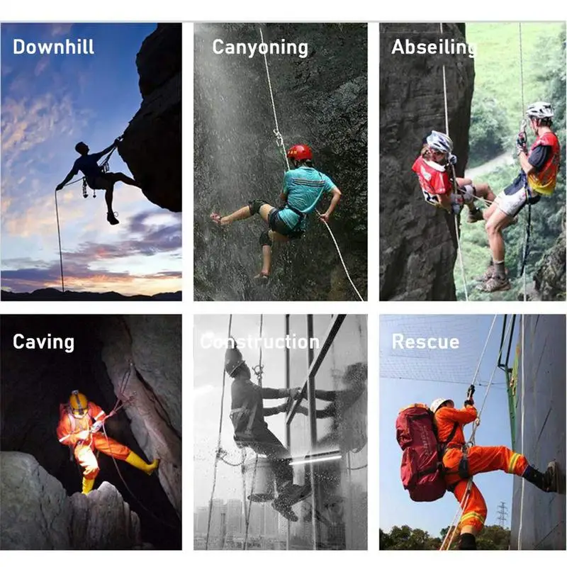 安全ハーネス クライミングベルト 軽量 調節可能な安全ベルト プロフェッショナル クライミングギア ラペリングハーネス 多機能