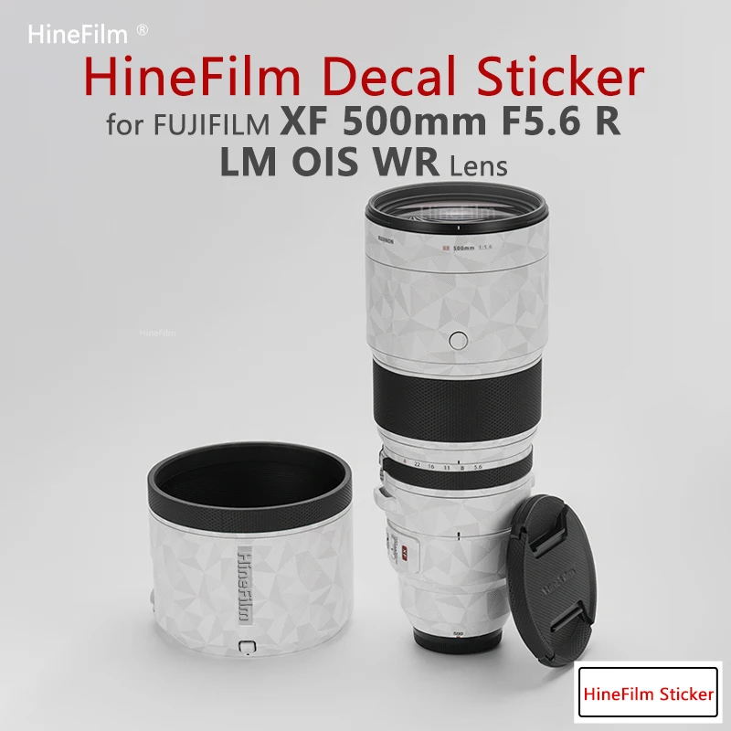 

Hinefilm Skin for Fuji XF500 F5.6 Lens Sticker for Fujifilm XF500mm F5.6 Lens Decal Skin XF500F5.6 Wrap Cover 500F5.6 Skin