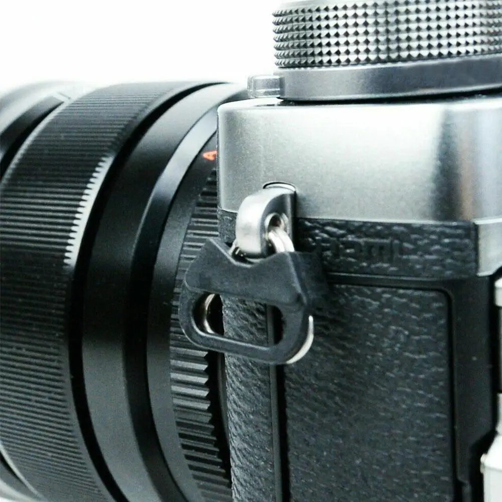 2Pcs Steel Triangle Split Lug Camera Strap with Plastic Cap for Belt Hook Lanyard for Camera Shoulder Strap