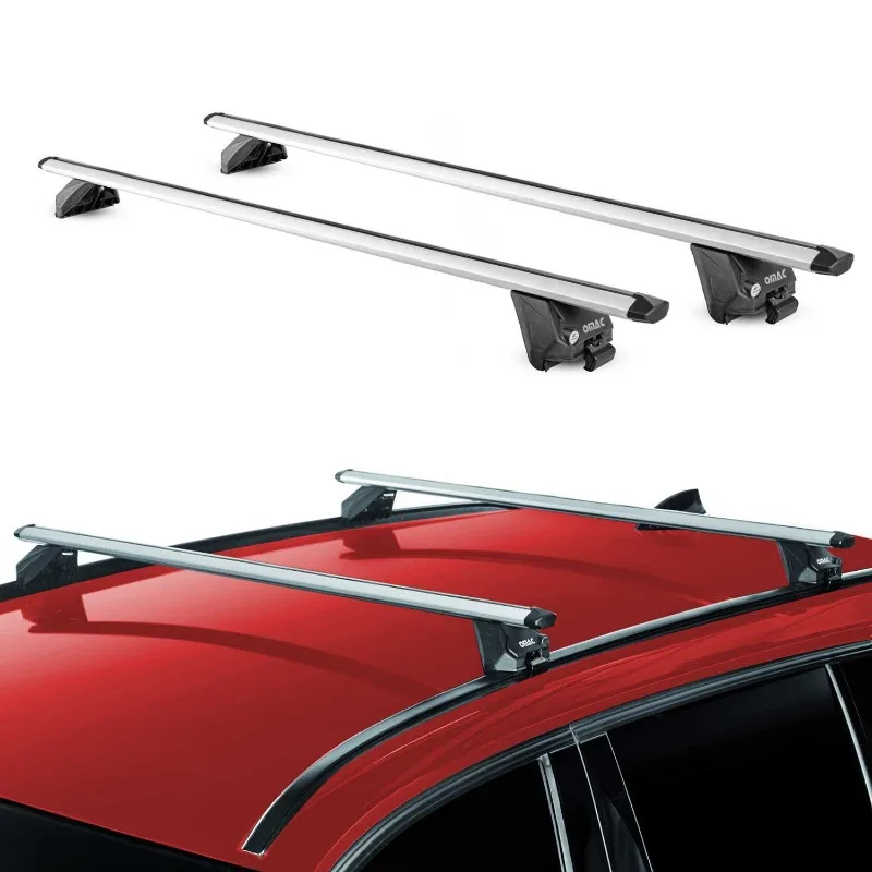Roof Rack Cross Bars for Audi A4 Wagon 2006-2016, Alu Grey, 2Pcs Luggage Carrier