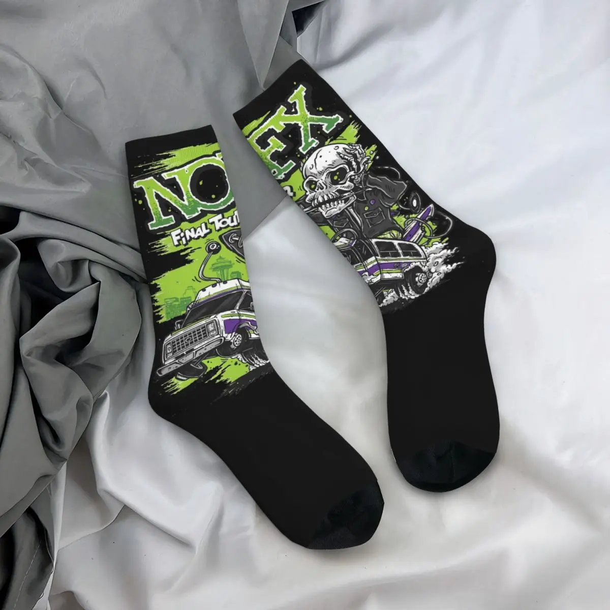 Winter Warm Harajuku Men\'s Women\'s NOFX Socks Non-slip Basketball Socks