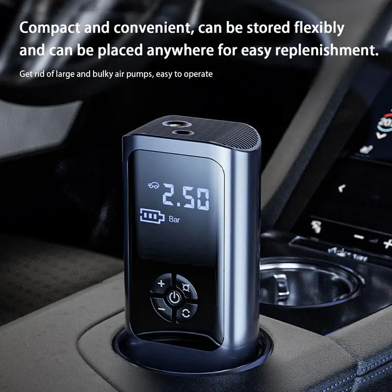 8000mAh Wireless Wired Portable Car Air Compressor 12V 150PSI Electric Tire Inflator Pump for Car Motorcycle Balls Accessories - Image 2