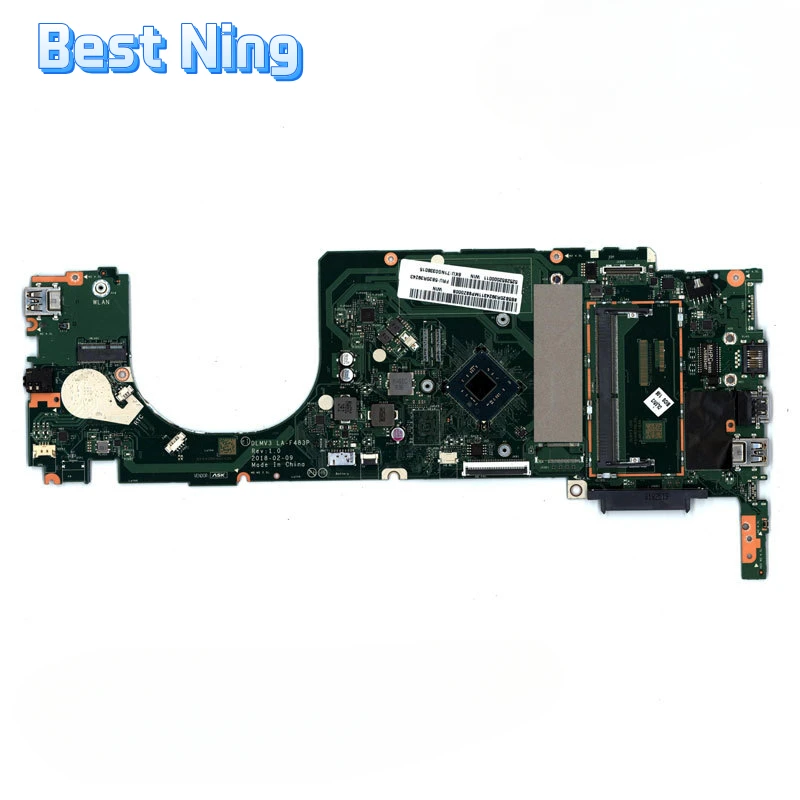 

For Lenovo V130-14IGM Laptop Motherboard LA-F483P Mainboard with CPU N4000 Tested OK