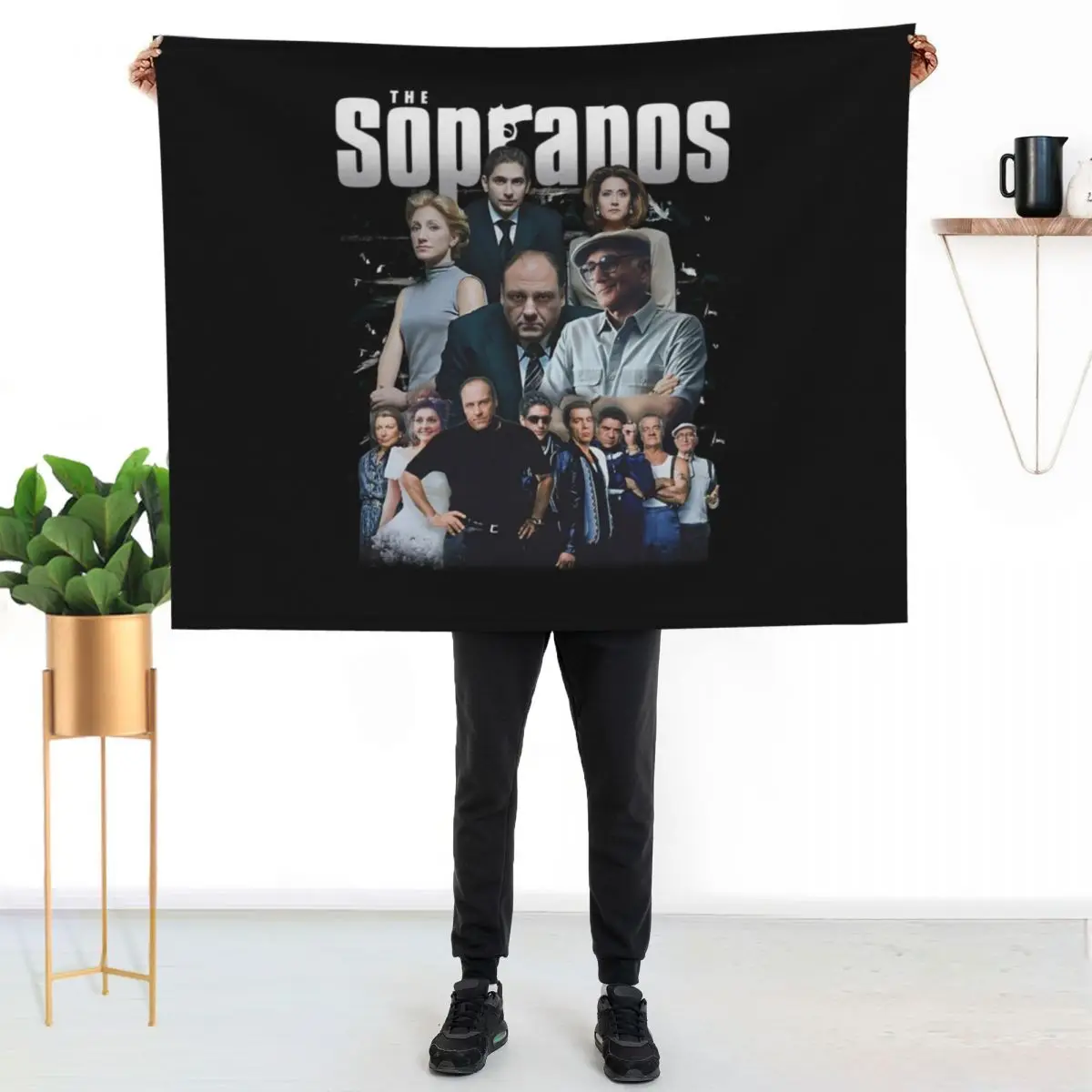 The Sopranos Homage Throw Blanket Nap for babies Luxury Designer Cute Softest Sofas Blankets