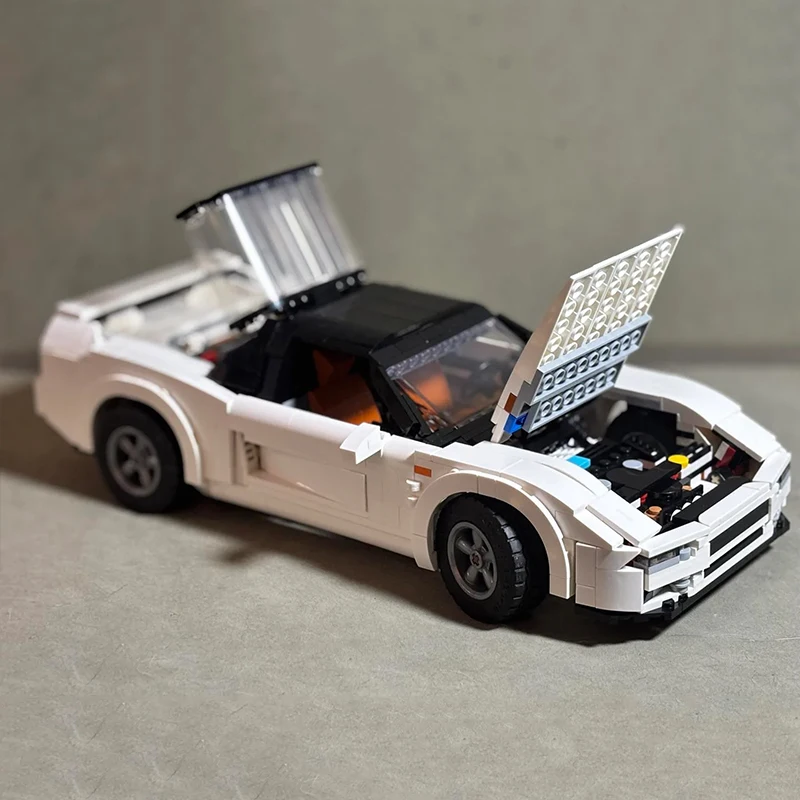 High-quality New MOC-238637 Technical White Super Sport Car Racing Compatible 10295 Block Brick Puzzle DIY Toy Chrismas Gift Boy