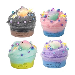 Slime Kit for Kid Silkworm Mud Ocean Shell Thousand Silk Mud Handmade Crystal Mud DIY Per Bambini Stress Relief Toy