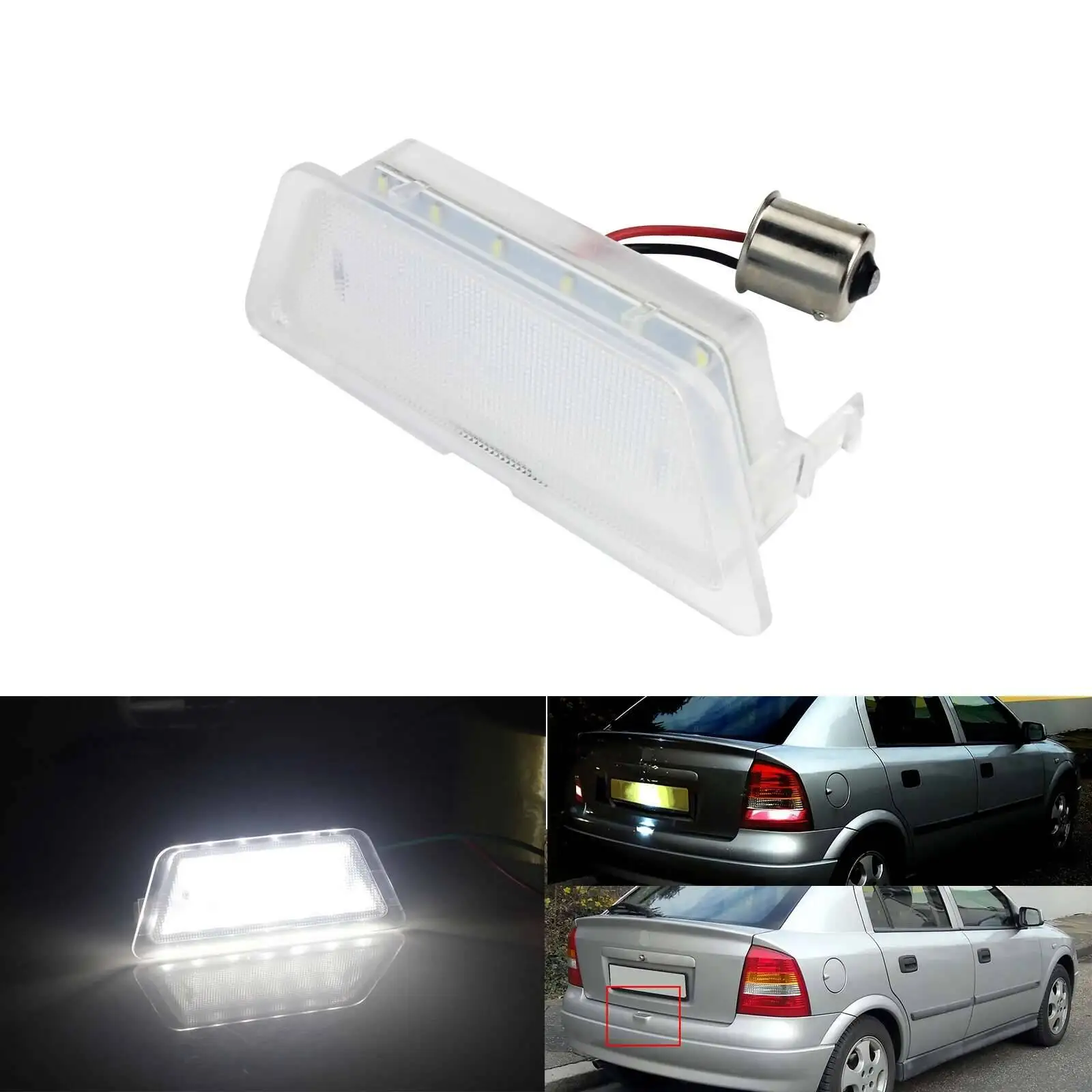 1X الخلفية LED رقم الترخيص لوحة ضوء ل فوكسهول أسترا G 4 HB الصالون 98-04