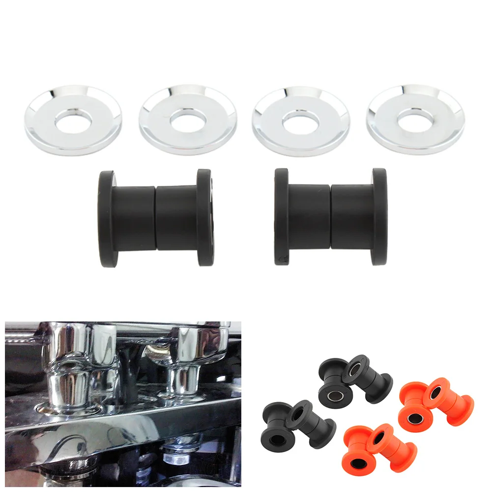 2x Motorbike Handlebar Handle Bar Riser Bushings 56298-03A For Harley Touring Softail Models Road King Street Glide 1983+