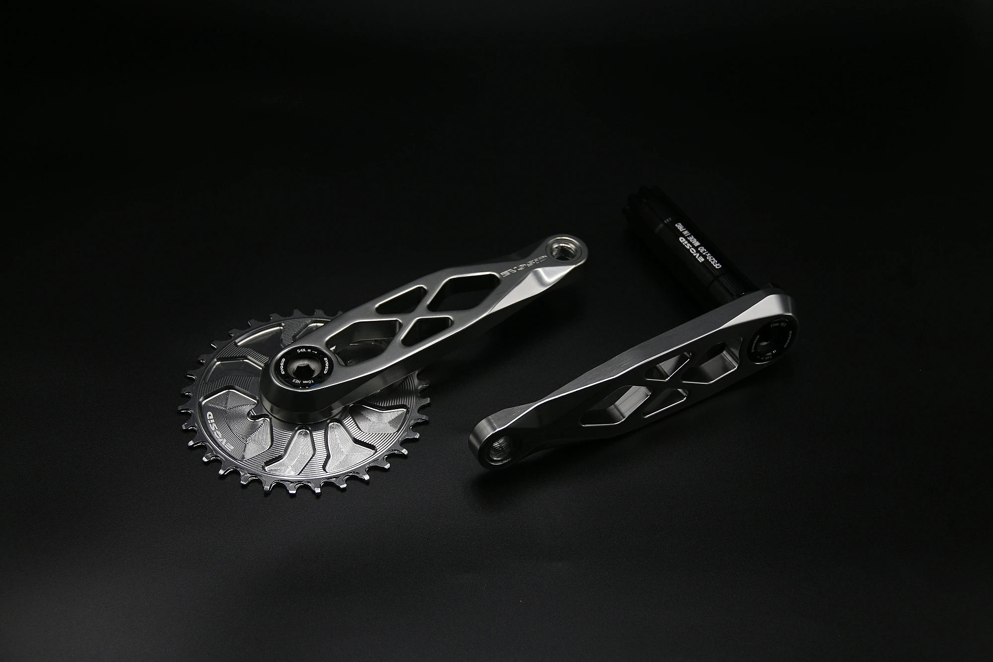 EVOSID MTB Fahrrad Kurbelgarnitur DUB 29mm Mountainbike Kurbel 165/170/175mm 3-nagel gerade Installation Kettenblatt für Enduro AM DH XC – Detail 1