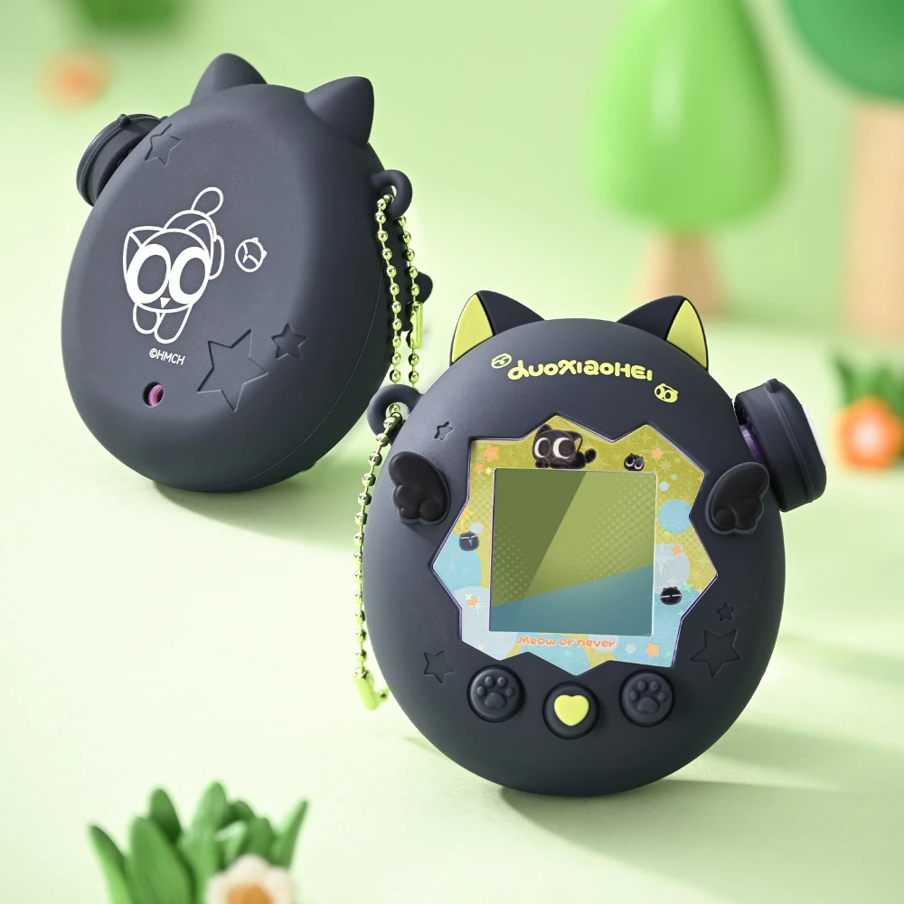 GeekShare Luo Xiaohei Co Branded Silikonowe Etui Antywstrząsowe do Tamagotchi Paradies, Urocza Kreskówkowa Ochronna Obudowa na Konsolę do Gier — zdjęcie produktu 3