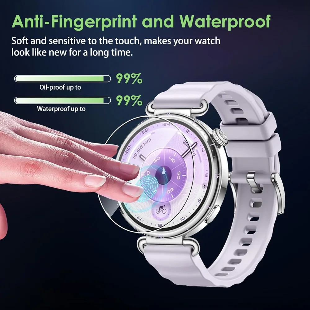 화웨이 워치 GT 6 5 4 3 2용 강화유리 41mm 46mm 스크린 보호필름 케이스 친화적 유리 보호필름 GT6 프로용