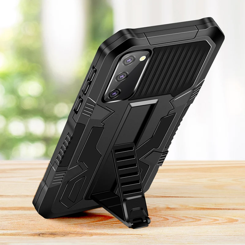 Shockproof Armored Mobile Phone Case For Samsung S20 S30 S21 Plus S20FE S20Uitre New Bracket Protective Kickstand Back Cover