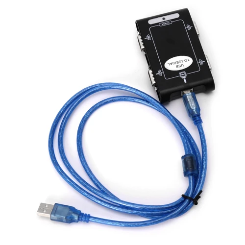 Imagen 2 del producto Conector USB 2,0 9 pines 4 puertos RS232 Serial DB9 COM, adaptador Hub QXNF