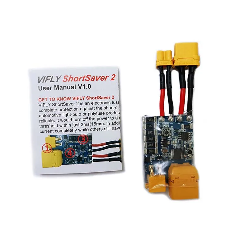 VIFLY Shortsaver2 XT30/60 Head Fuse Short Circuit Protector for FPV Drones and Racing Drones