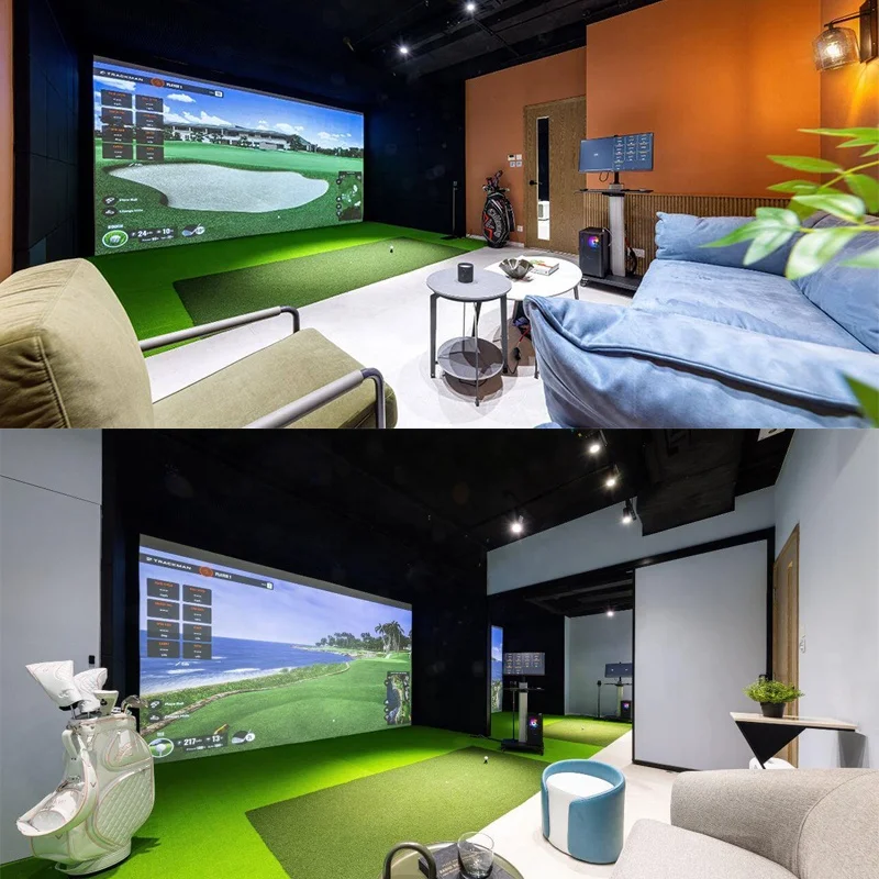 Interactive Virtual Golf Game Simulator Indoor Playground Training Aids for Amusement Park Entertainment