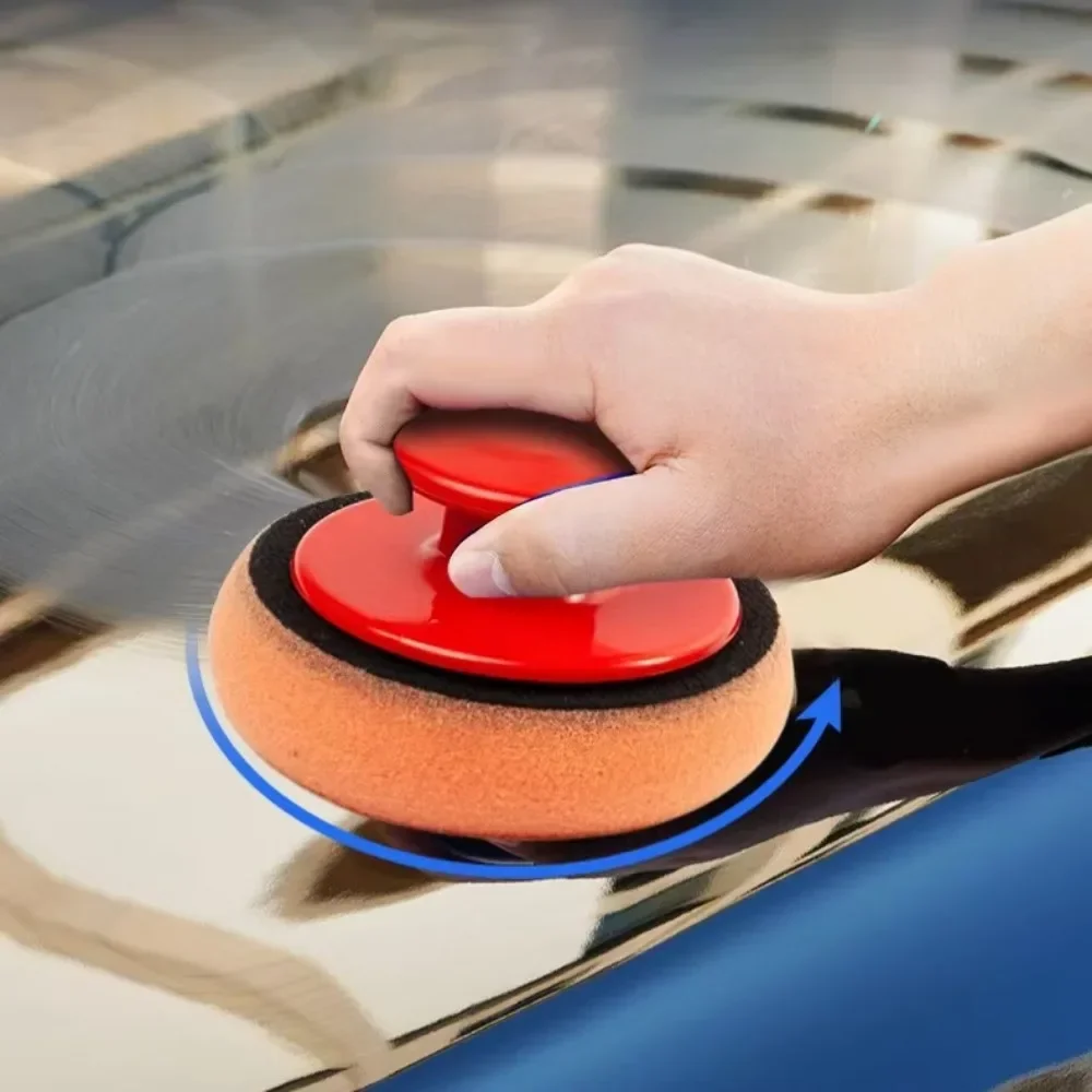 Super Absorbent Car Washing Sponge with Stick-Type Handle for Polishing and Waxing Ideal for Cleaning and Maintenance Auto Parts