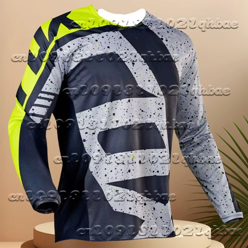 

2025 Men And Women Motorcycle Casual Loose Riding Long Sleeved T-Shirt Summer Breathable Quick Drying Printed Long Sleeved Shirt