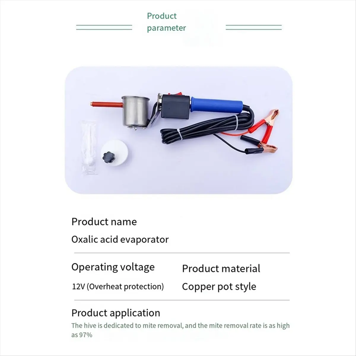 Budget-Friendly Upgraded Oxalic Acid Evaporator, Bee and Mite Atomizer, Electric Heating Bee and Acaricide Nest Door Evaporator