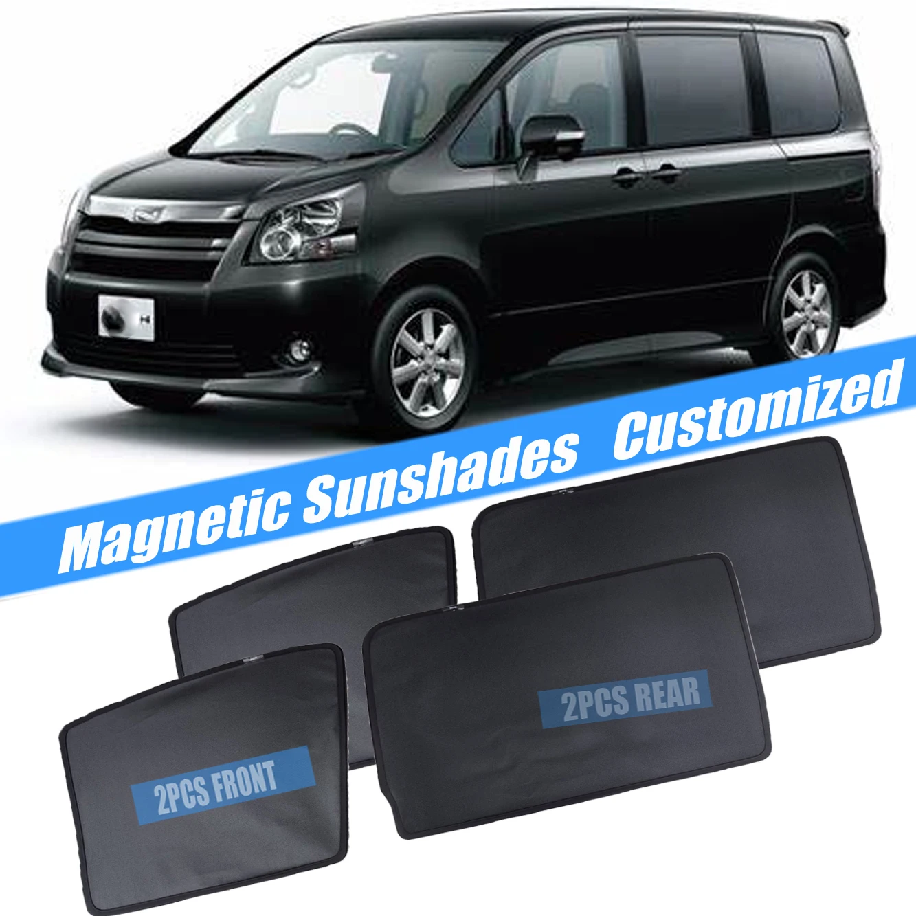 

4 шт. магнитные солнцезащитные Оттенки для Toyota Ноя Voxy R70 70 2007-2014, солнцезащитные очки для боковых окон, дверные автомобильные занавески, сетчатые автомобильные аксессуары