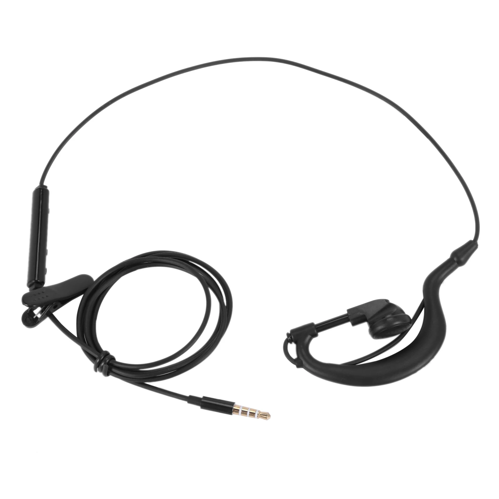 3.5mm Single In-Ear Only Mono Earphone Earbud Headphone w/ Mic For Phone for Samsung