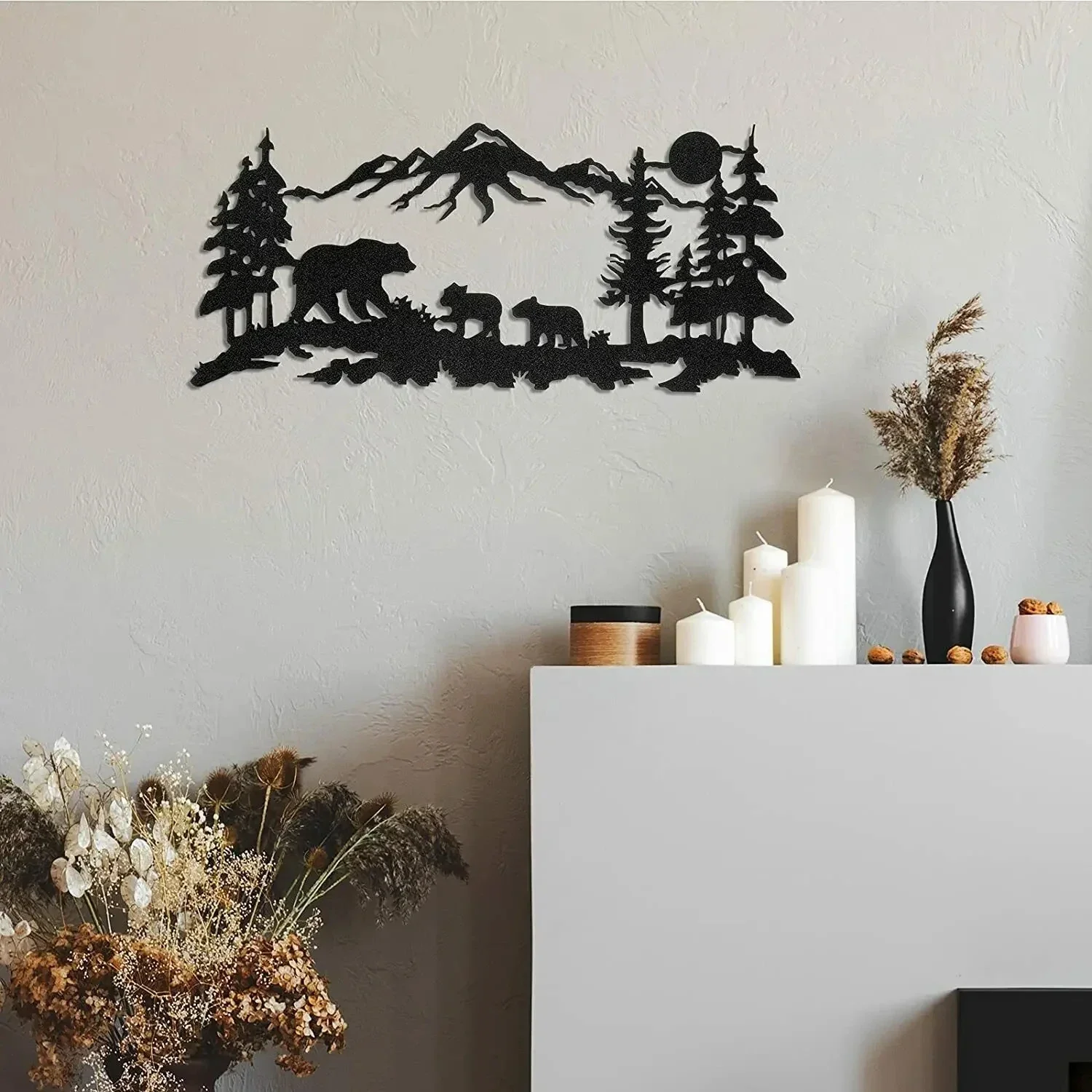 Delightful Laser Cut Deer or Bear Signs for Cabin Decor – Pleasing Hunting Decor Metal Wall Art. Rustic Cheer for Lodge