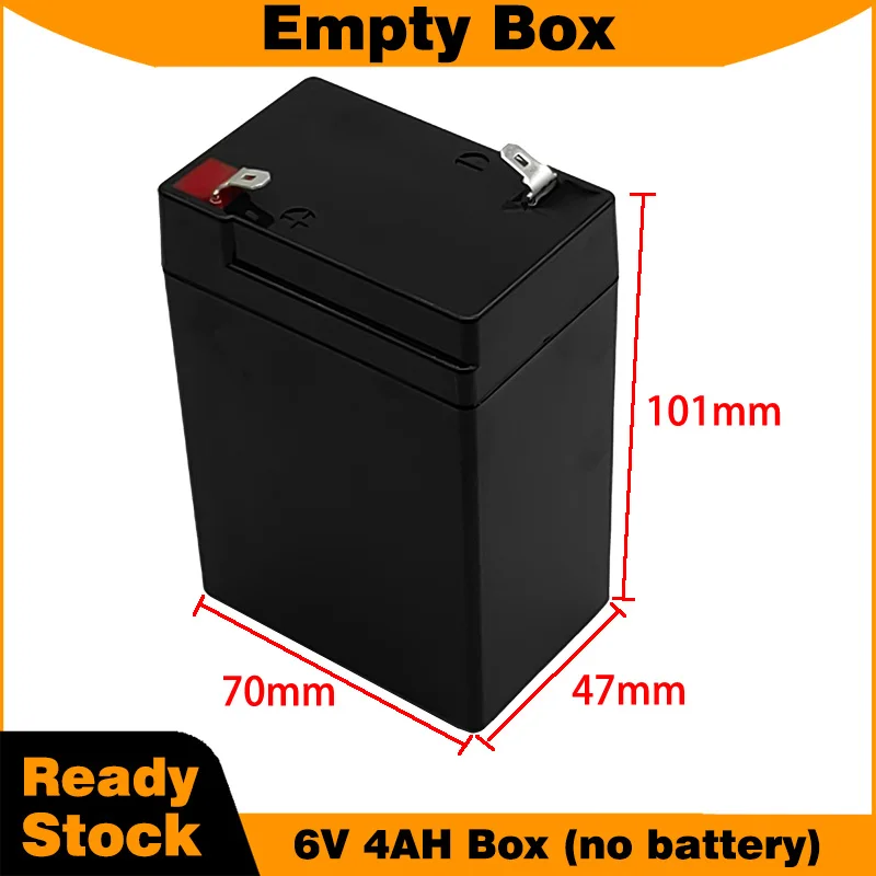 6V 4AH Empty Battery Box for 6V DIY Battery Pack Can Hold 6Pcs 18650 Lithium Battery Cell Plastic Battery Case with BMS with Nic